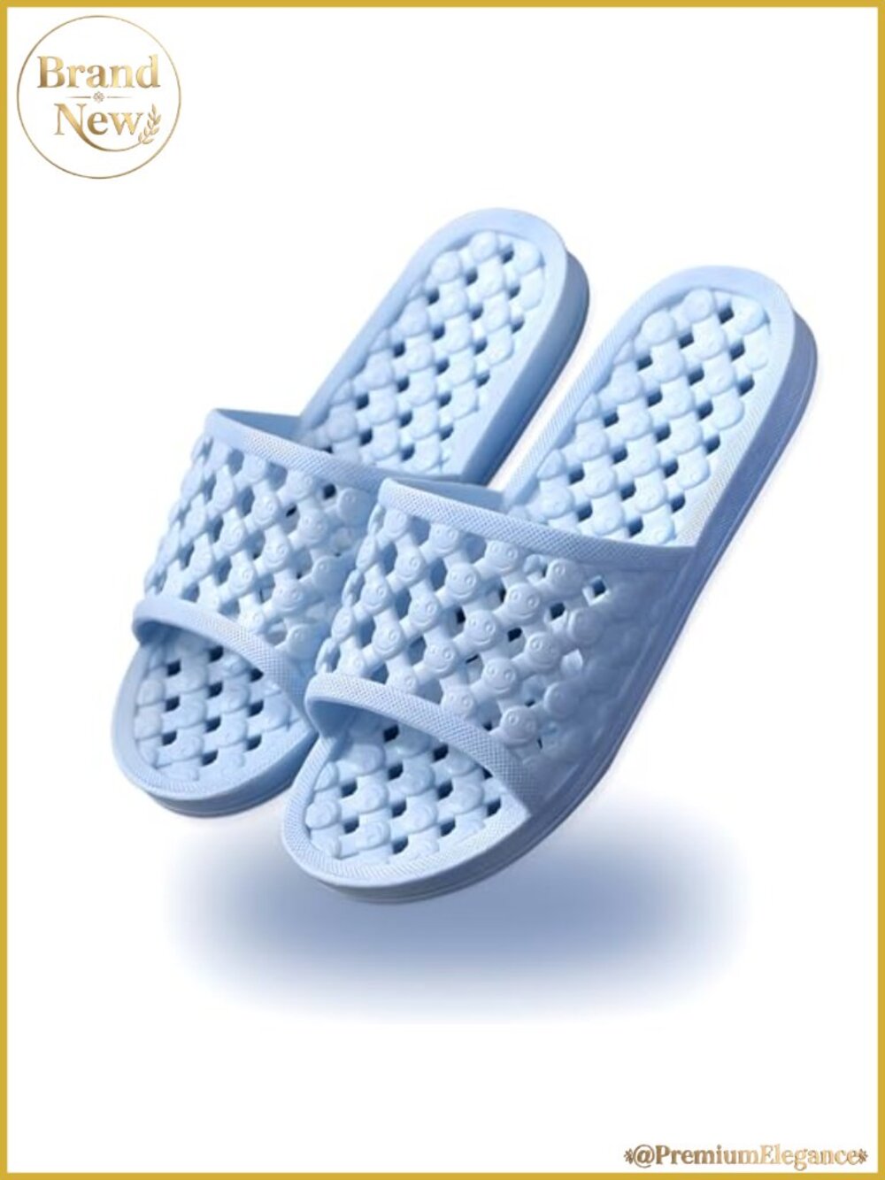 Quick Drying PVC Shower Sandals Unisex Lightweight Slippers for Bathroom Pool